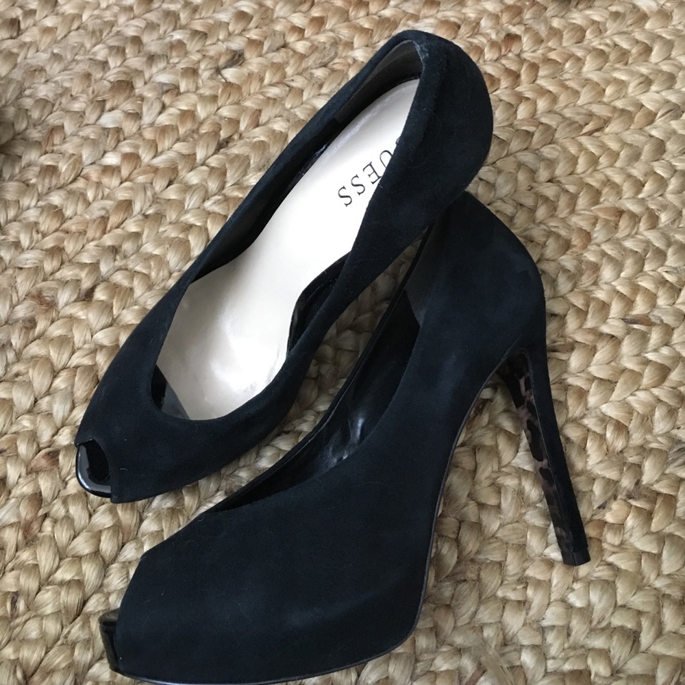 Black Guess stilettos