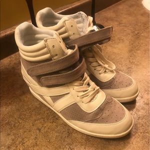 Neutral Colored Sneaker Wedges