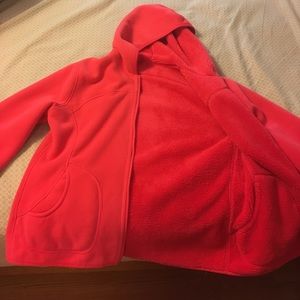 Fuzzy Pink Reversible Zip Up Hoodie