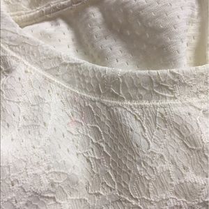 Zara white crop top