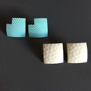 Vintage 80's Inspired Squared Earrings Vintage 80's Inspired Squared Earrings