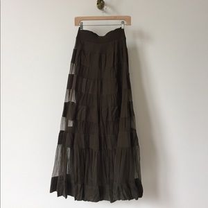 Anthropologie Maxi Skirt