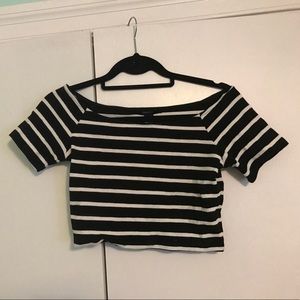 Off the shoulder crop top