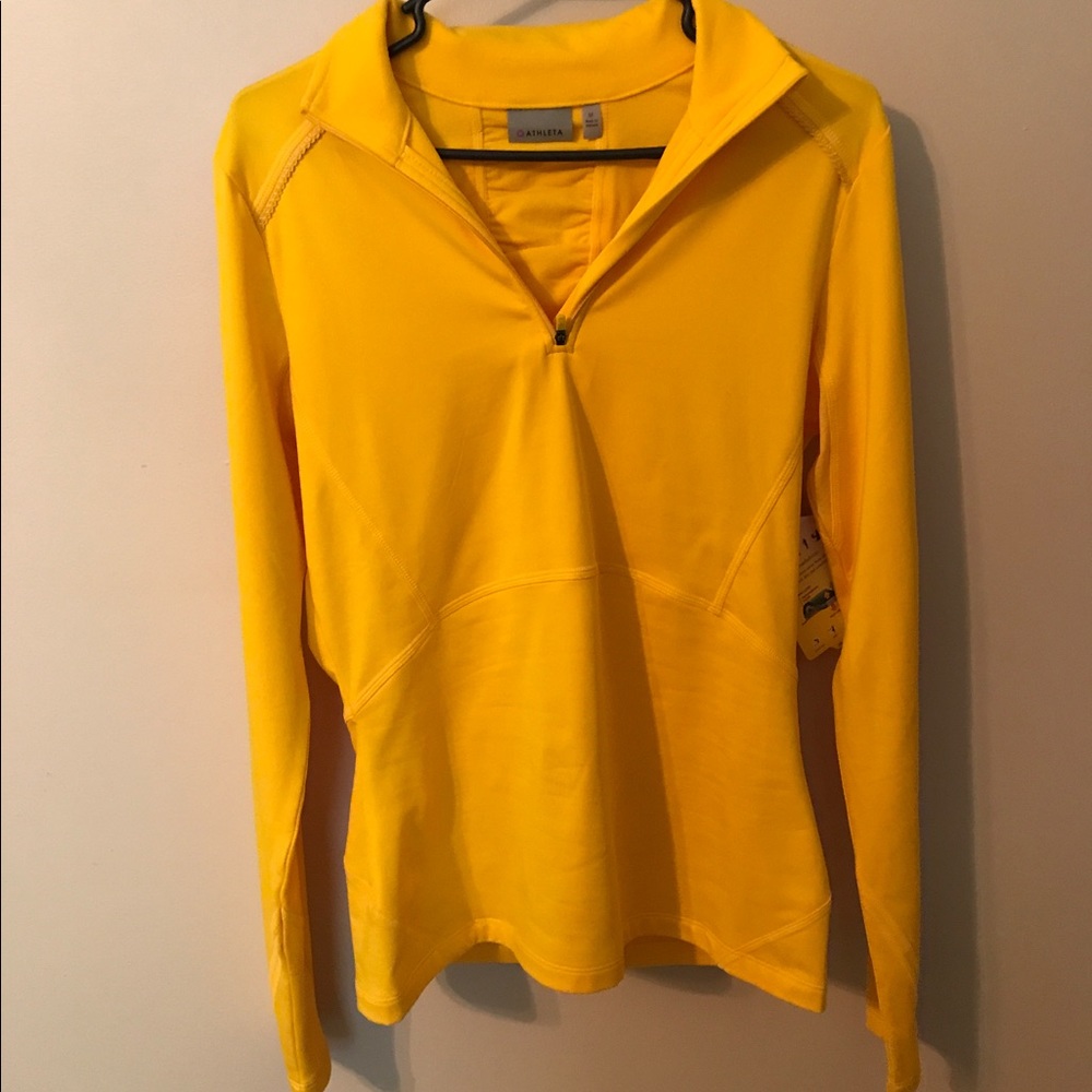 NWT Athleta half-zip Sz M