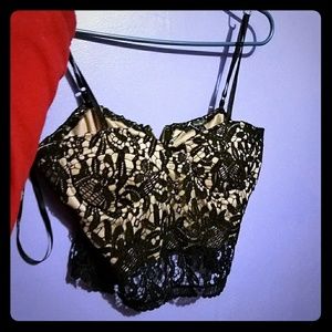Lace crop top