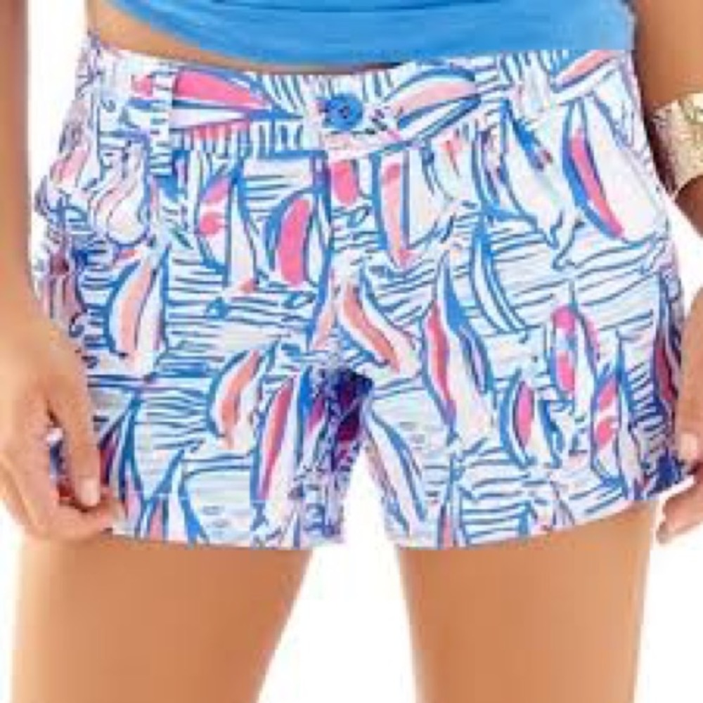 Red Right Return Sailboat Lilly Pulitzer Shorts 00