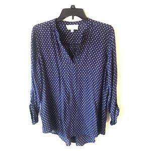 Navy & White Tunic by Sweet Wanderer - EUC