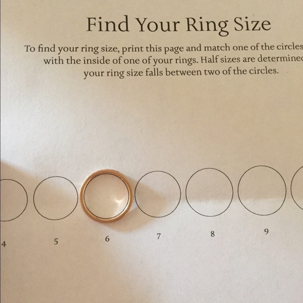 Wrong sized ring