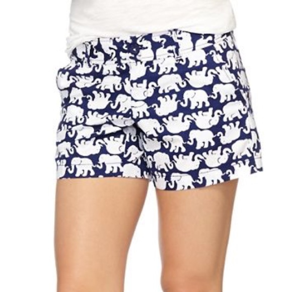 Lilly Pulitzer Tusk In Sun navy shorts 0