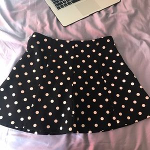 Black and white polka dots skirt 🖤