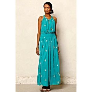 Anthropologie Floreat Skyscape Maxi Dress 6 NWT