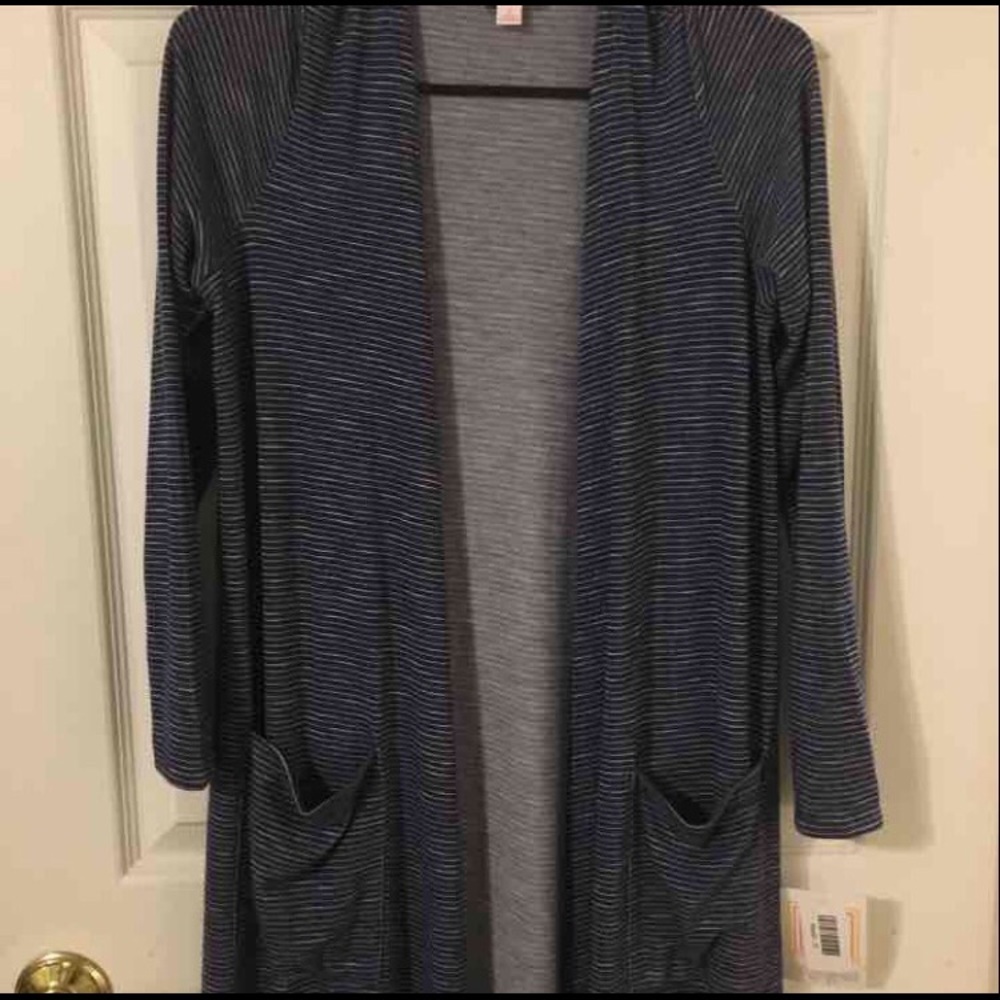 BNWT LuLaRoe Sarah - Blue and a white.
