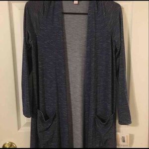 BNWT LuLaRoe Sarah - Blue and a white.