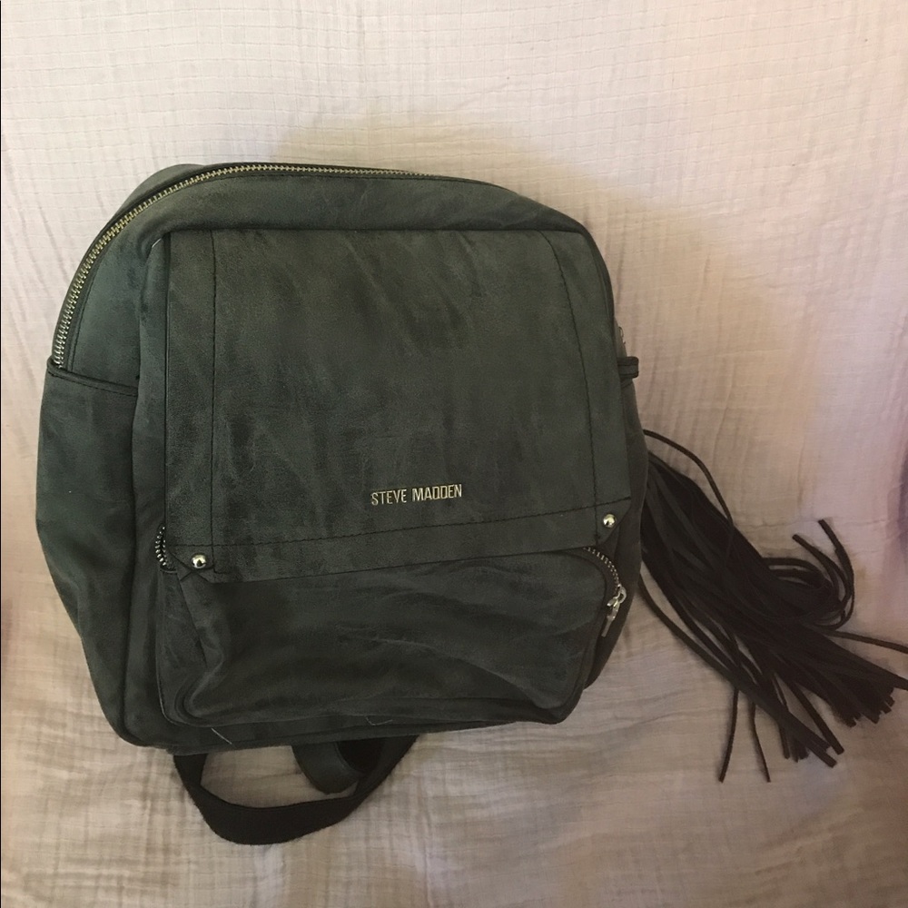 Grey Steve Madden Backpack Purse