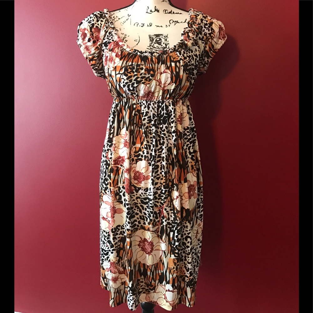 Stretchy Cap Sleeve Dress