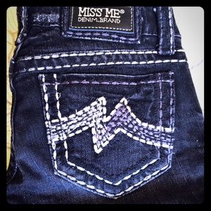 🎈NEVER BEEN WORN MISS ME - ⒹⒺⓃⒾⓂ hand-stitched