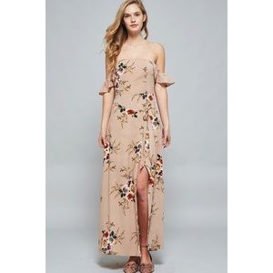 CLOSING SALE! Off the shoulder floral maxi dress
