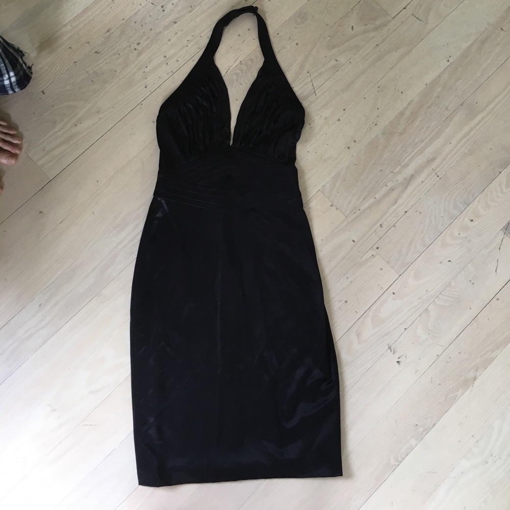 Versace plum halter dress