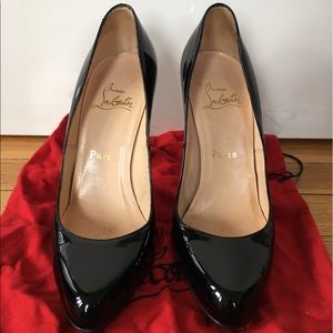 Christian Louboutin Black Patent Leather Pump