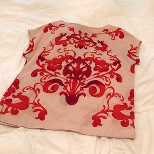 Loft Red/Cream Top