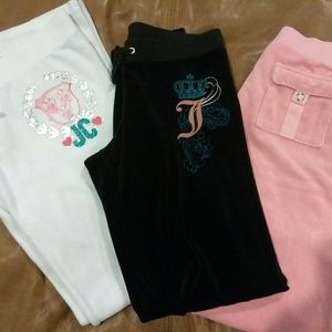 3 juicy couture Velour pants