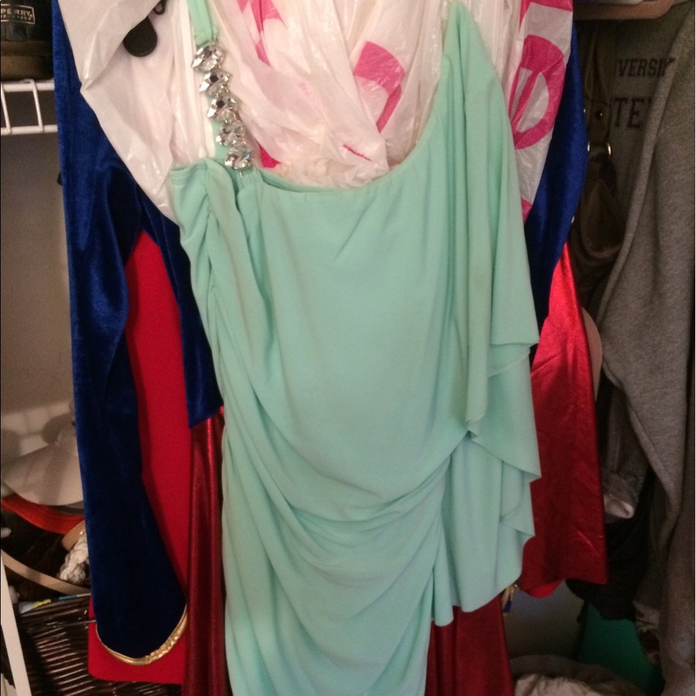Teal dress