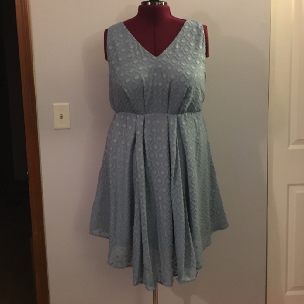 NWT Torrid light blue chiffon dress