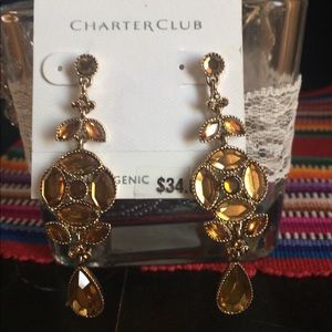 Charter Club Gold Dangle Earrings
