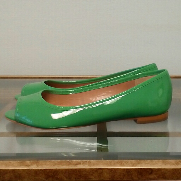 66 off Talbots Shoes Talbots Patent Leather Green Flat. Size 6.5