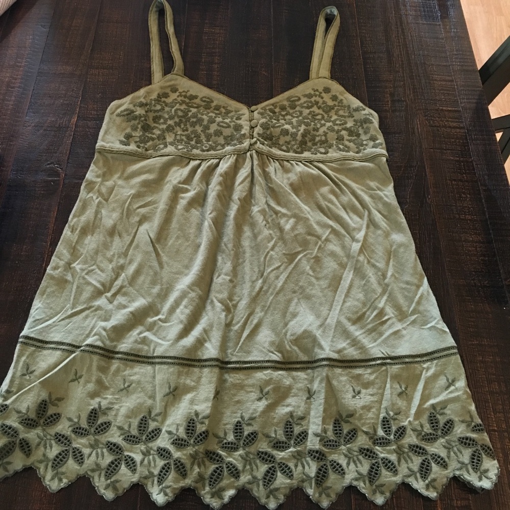 Lucky Brand- size M green tank