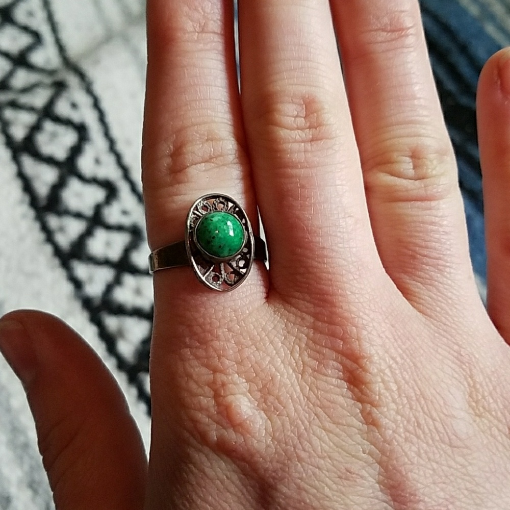 Sterling Silver Adjustable Cowboy Hat Ring
