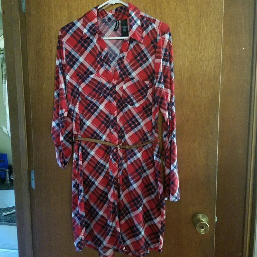 **Cute Thin Flanel Dress**