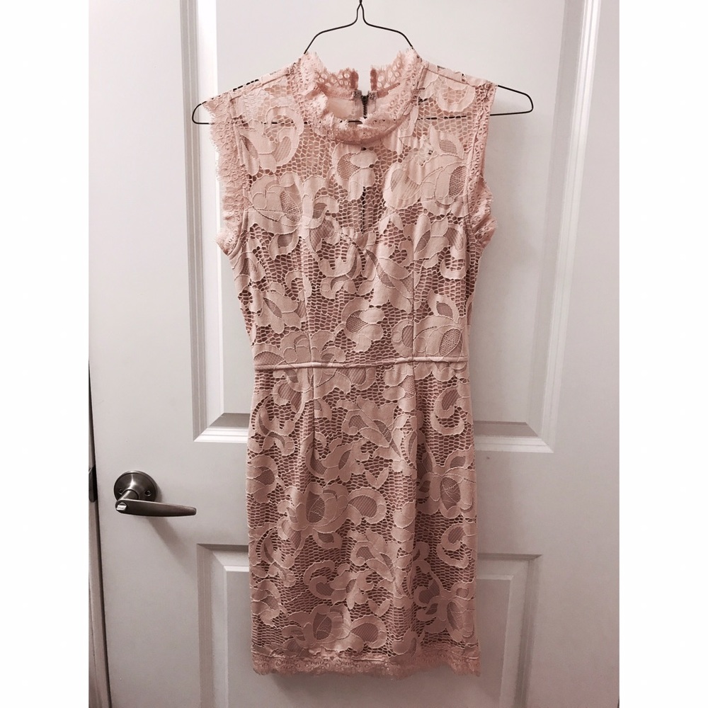 Light pink lace dress