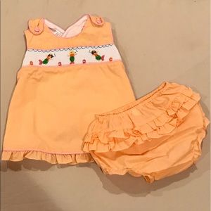 Petit Ami 9 month cross back mermaid bubble.