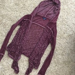 American Eagle hooded light weight cardigan