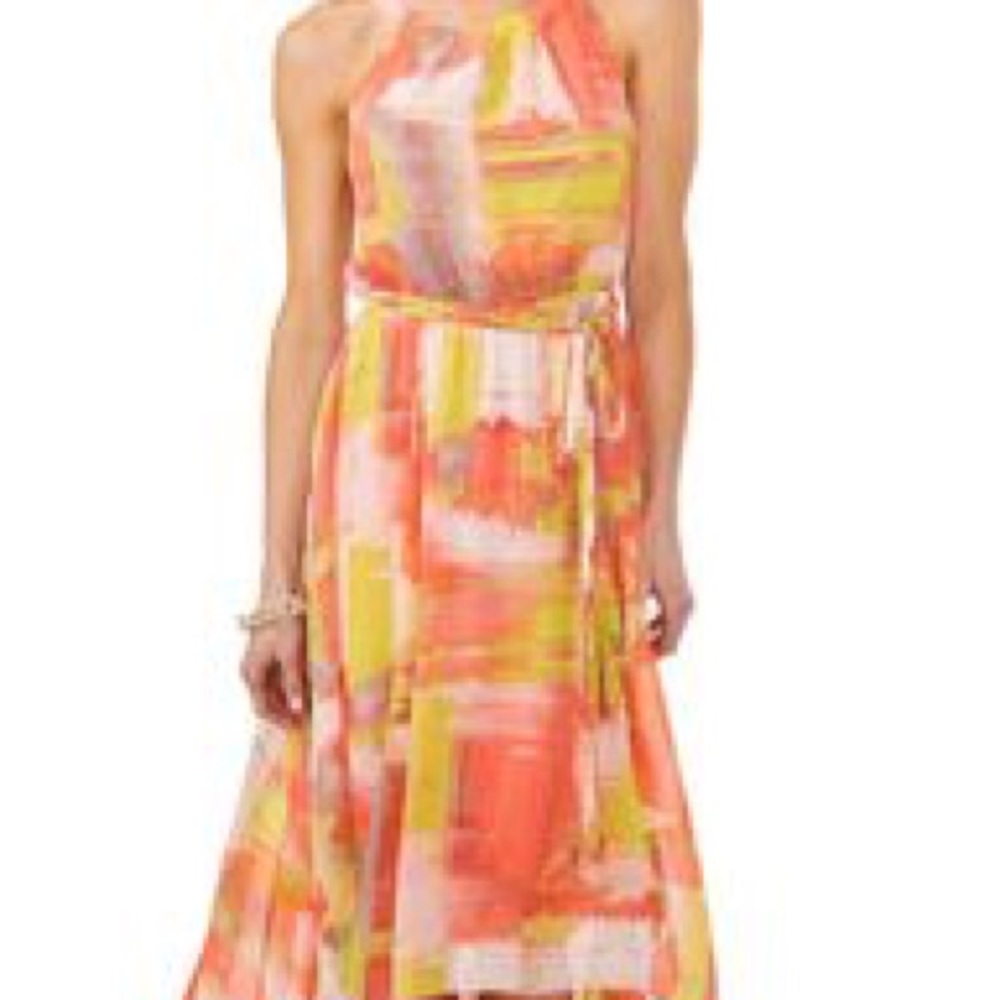 Cato's Fashion Crochet Chevron Midi Dress