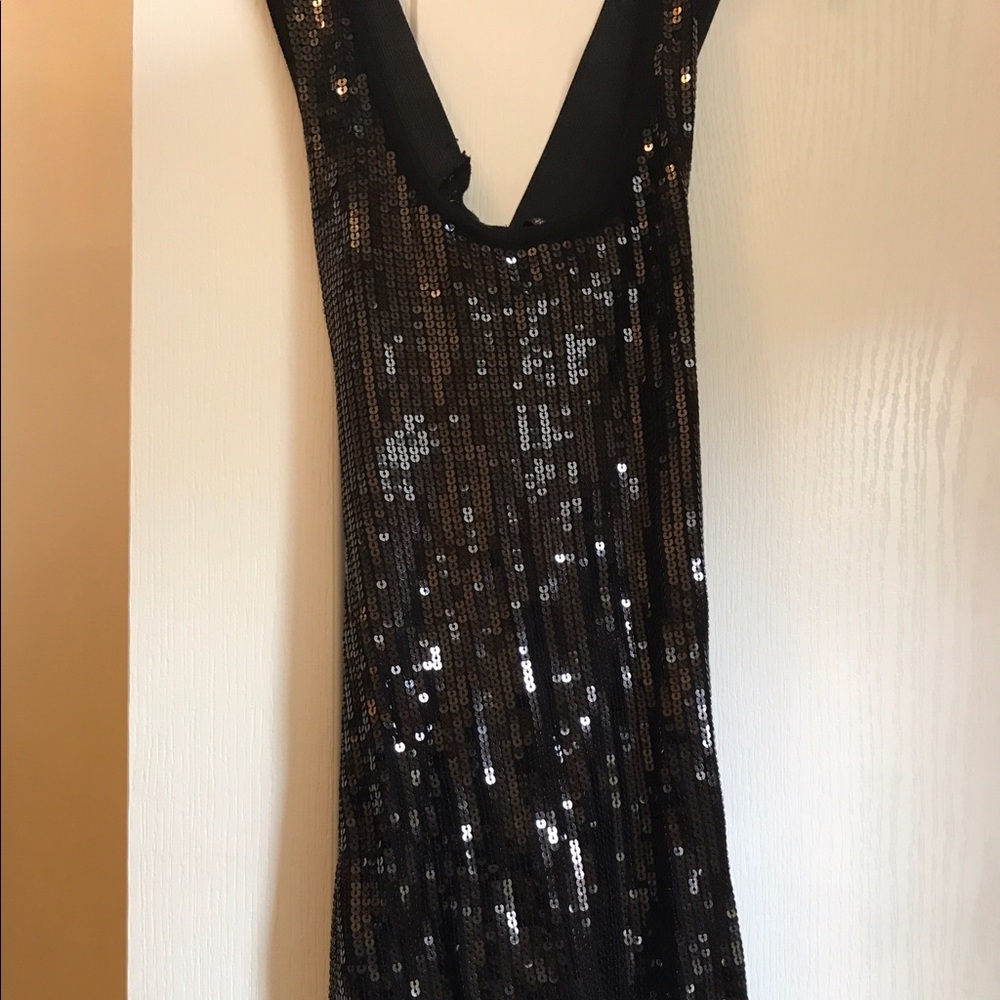 Bebe Black Sequin Dress