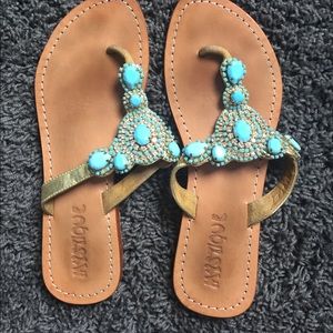Mystique Turquoise sandals