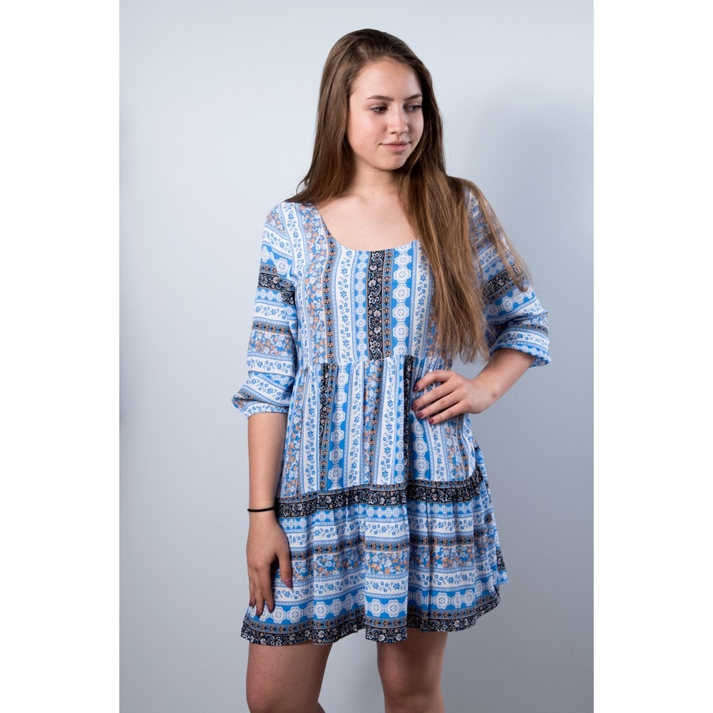 💕 Floral Peasant Dress