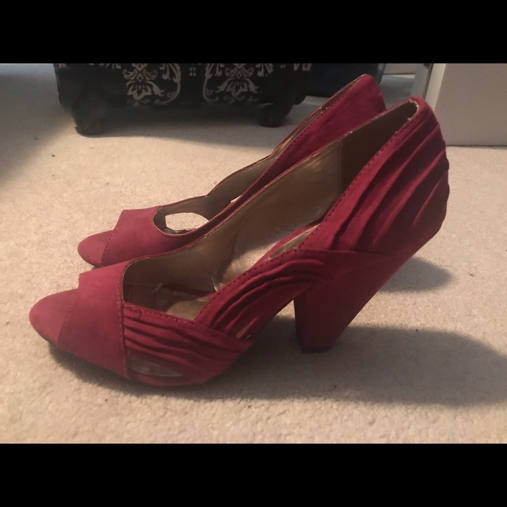 Maroon baby heels