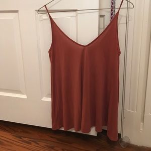 Rust color Corinne tank top