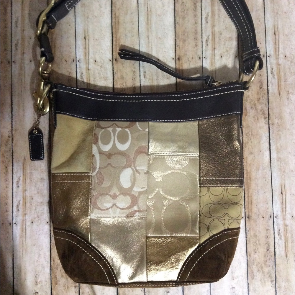 🌀Coach Signature Patchwork Duffle