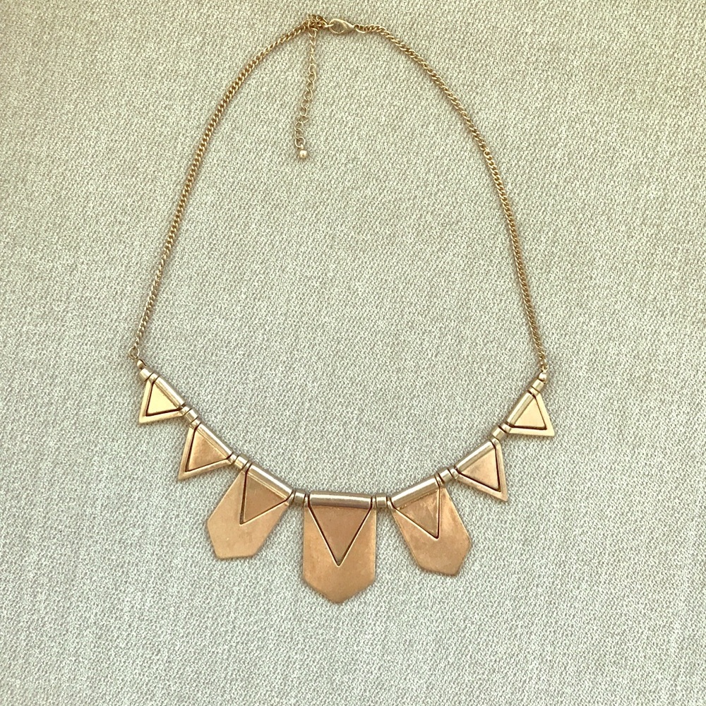 Geometric Triangle Necklace