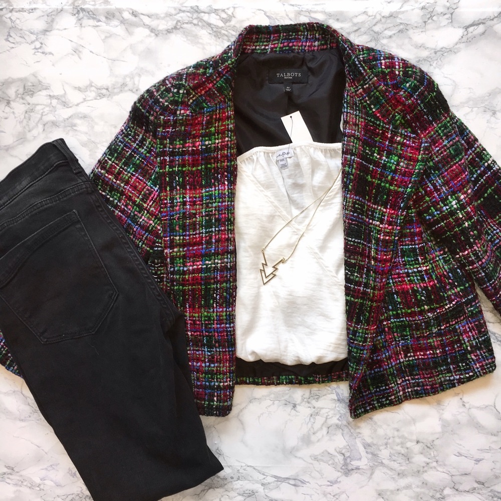 🖤Talbots Jackie Fit Tween Colorful Jacket🖤 - Picture 2 of 7