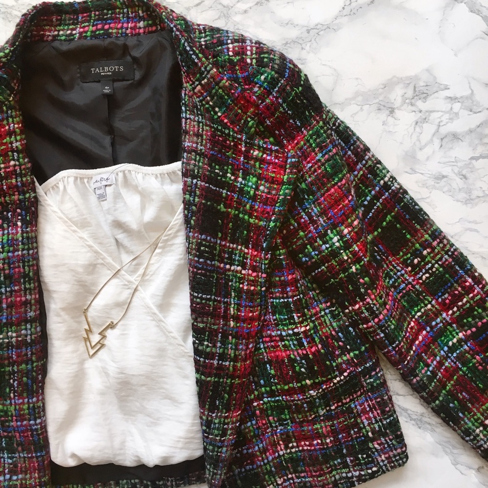 🖤Talbots Jackie Fit Tween Colorful Jacket🖤 - Picture 3 of 7