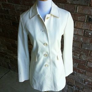 Ann Taylor White Pea Coat