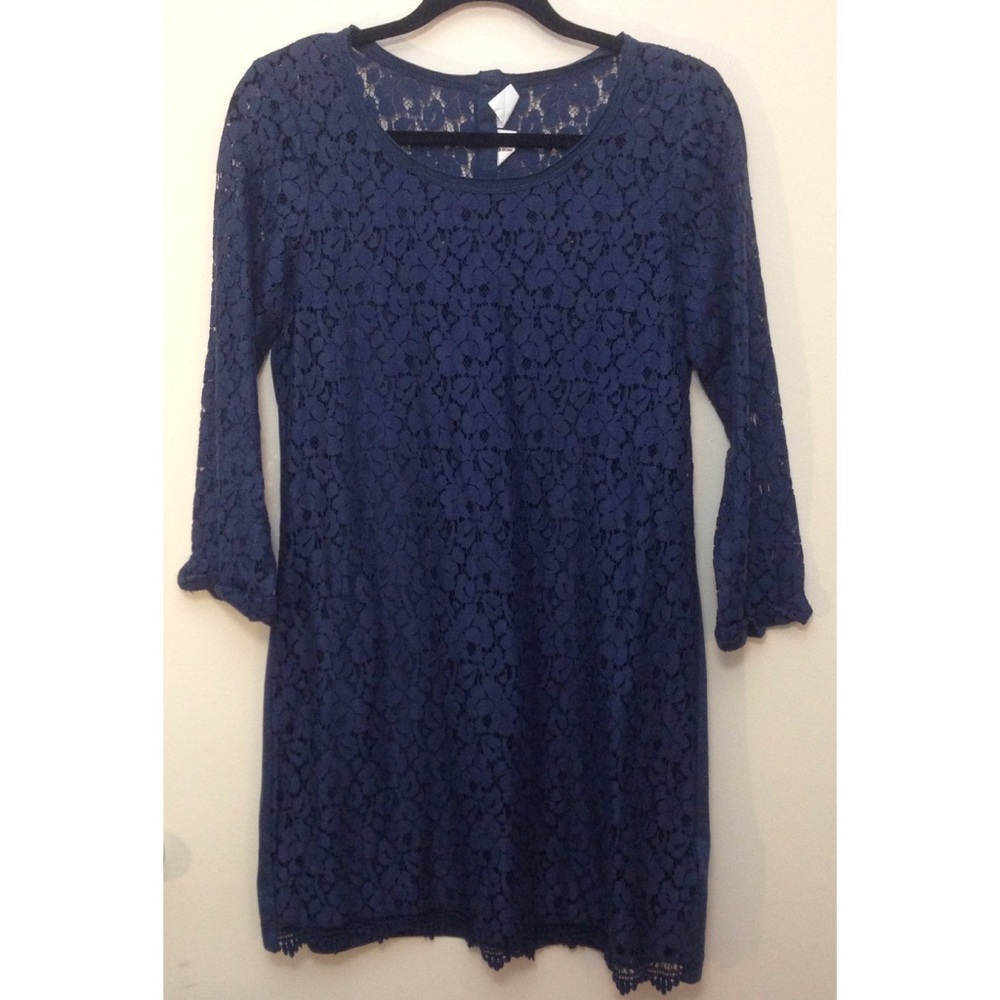 NEW!! Navy Lace Dress! NWOT