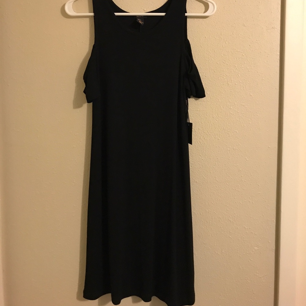 Black Cold Shoulder Dress
