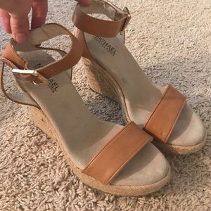 Tan Michael Kors Wedges