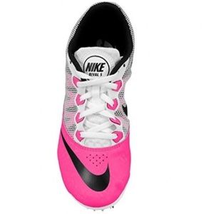 Indoor and outdoor pink Nike track spikes!